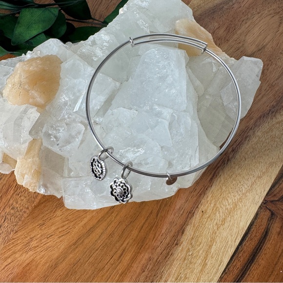 Chrysalis Silver Floral Happiness Charm Bracelet - Picture 5 of 5